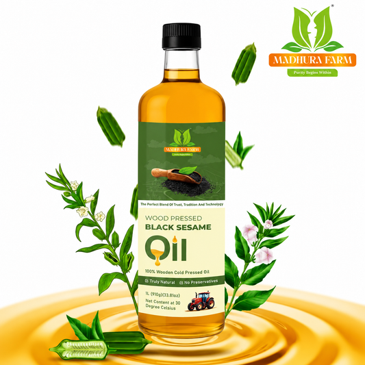 Buy 1L A2 Bilona Ghee & 1L Wood Pressed Black Sesame Oil