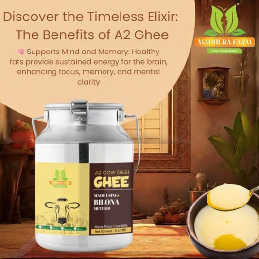 The Golden Goodness: Why Natural Organic Ghee is a Superfood by Madhurafarm