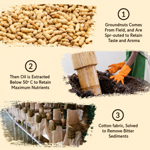 Wood Pressed Groundnut Oil