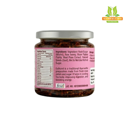 Madhura Farm Premium Gulkand – Made with Mishri & Raw Honey 450g