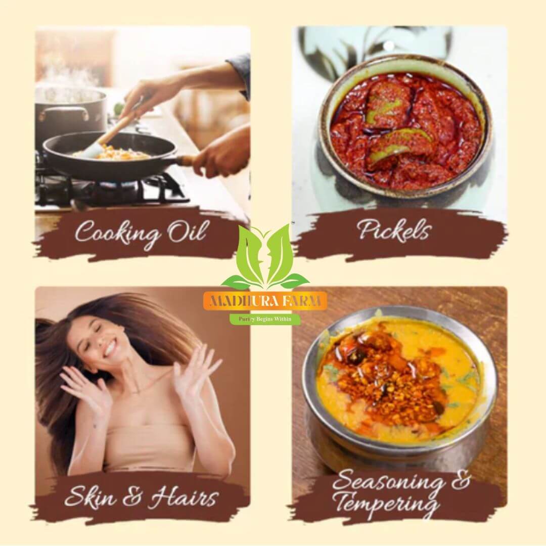 Cold-pressed yellow mustard oil by Madhurafarm