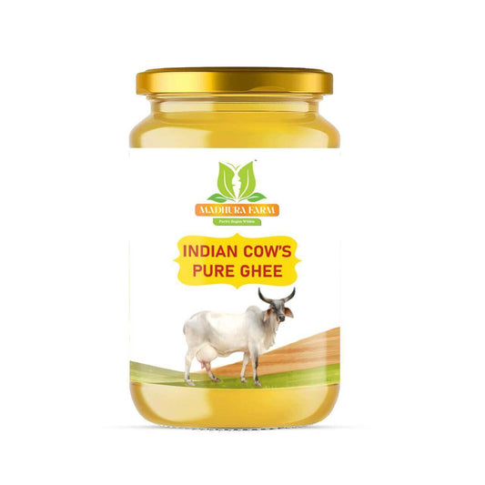 A2 Cow Pure Desi Ghee Combo Offer 4 Liters+ Free Gift (Wood Pressed Oil + Pure Honey ) - Madhurafarm.in