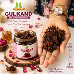 Madhura Farm Premium Gulkand – Made with Mishri & Raw Honey 450g