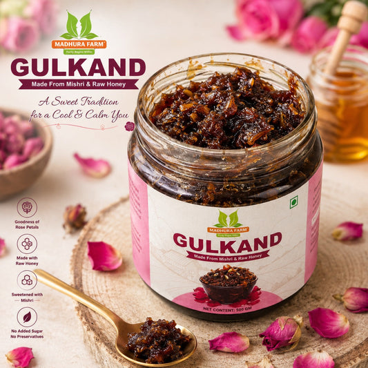 Madhura Farm Premium Gulkand – Made with Mishri & Raw Honey 450g