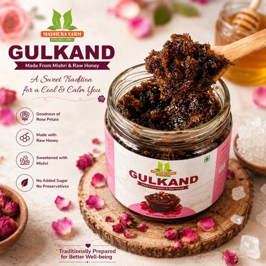 Madhura Farm Premium Gulkand – Made with Mishri & Raw Honey 450g