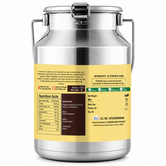 A2 Bilona Ghee 5L – Madhura Farm