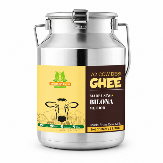 A2 Bilona Ghee 5L – Madhura Farm