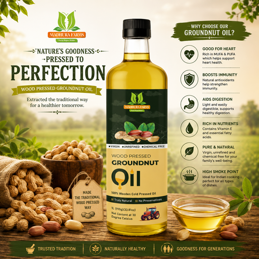 Wood Pressed Groundnut Oil